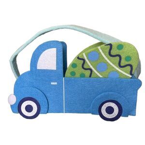 Two Adorable Felt Easter Basket Decorations